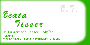 beata tisser business card